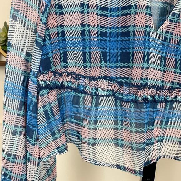 The Fifth Label Ceremony Top in Midnight Check Size Small - Picture 4 of 6